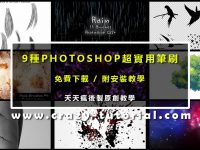 【髮絲筆刷】9種PHOTOSHOP超實用筆刷下載