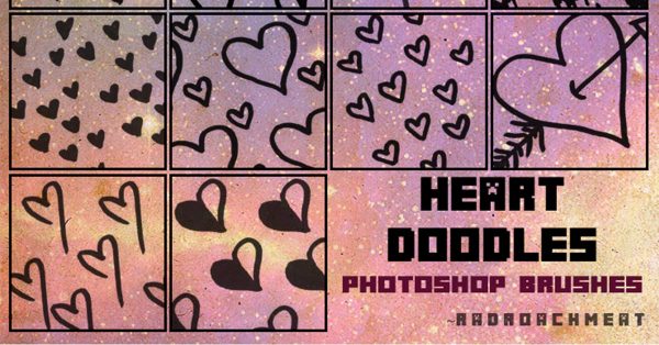 【愛心筆刷】14種PHOTOSHOP 愛心筆刷下載，心型筆刷推薦
