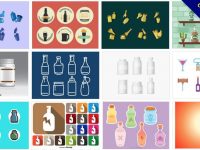 【瓶身設計】71套Illustrator 瓶罐貼紙設計模板免費下載