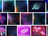 【星空背景圖】100套 Illustrator‎ 星空背景圖素材，星空素材首選