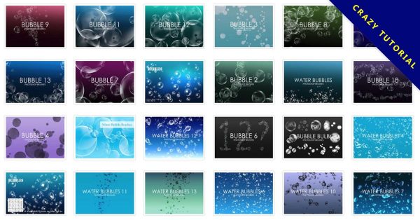 【泡泡筆刷】38套專業版PHOTOSHOP 泡泡筆刷免費下載