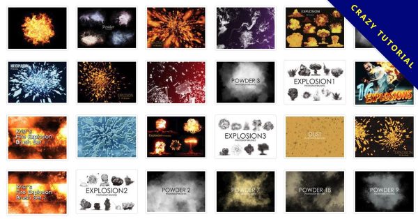 【爆炸筆刷】39套PHOTOSHOP 爆炸筆刷 / 爆炸特效 / 爆破效果