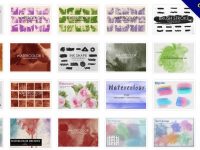 【噴墨筆刷】44套專業版Photoshop 水彩噴墨筆刷免費下載