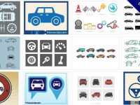 【汽車ICON圖示】72組illustrator 汽車圖示下載，汽車圖案推薦款