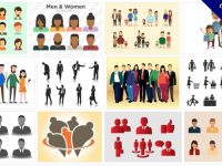 【人物素材】135套illustrator卡通人物圖案下載，卡通人物素材首選