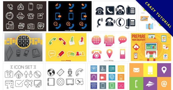 【電話ICON】70套illustrator 手機ICON下載 ，電話圖案推薦款