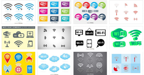 【WIFI符號】70套 illustrator WIFI ICON圖示下載 ，WIFI圖案推薦款
