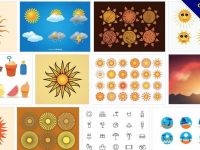 【太陽圖案】65款 illustrator 太陽圖片素材下載，太陽圖騰推薦款