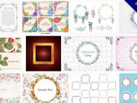 【花邊圖庫】65套illustrator 花邊邊框設計素材下載，歐式花邊推薦