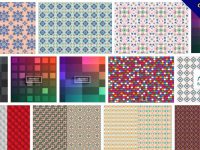 【馬賽克圖案】70套illustrator 馬賽克圖片素材下載