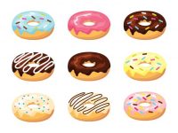 【甜甜圈圖片】35套 Illustrator 甜甜圈圖案下載，甜甜圈 logo推薦款