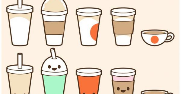 【咖啡杯圖案】34套 Illustrator 咖啡杯素材下載，咖啡杯圖片推薦款
