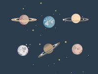 【宇宙圖】64套 Illustrator 宇宙背景圖下載，外太空卡通圖推薦款