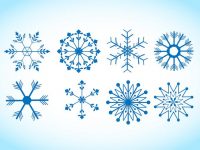 【雪花圖案】38套 Illustrator 雪花素材下載，雪花符號推薦款