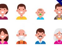 【人物剪影】60套 Illustrator 人卡通圖下載，人圖案推薦款