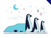 【企鵝卡通圖】35套 Illustrator 企鵝圖片下載，企鵝圖案推薦款