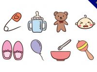 【奶瓶圖案】39套 Illustrator 奶瓶卡通圖下載，奶瓶圖片推薦款