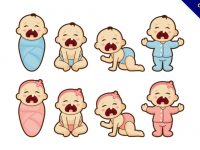 【寶寶卡通圖】34套 Illustrator 寶寶圖卡下載，寶寶圖案推薦款