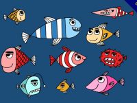 【小丑魚卡通圖】32套 Illustrator 小丑魚圖片下載，小丑魚圖案推薦款