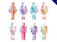 【男生符號圖】40套 Illustrator 女生符號圖下載，男女符號圖推薦款