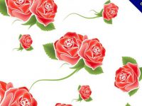【玫瑰圖案】35套 Illustrator 玫瑰素材下載，玫瑰卡通圖推薦款