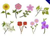 【花素材】32套 Illustrator 花壁紙下載，花背景推薦款