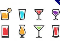 【飲料圖案】34套 Illustrator 飲料素材下載，飲料插圖推薦款