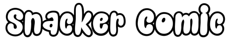 【街頭字體】Snacker Comic 街頭塗鴉字體下載,可自由上色 【街頭字體】Snacker Comic 街頭塗鴉字體下載,可自由上色