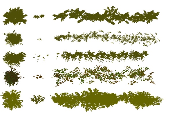 Tree Leaves 【樹葉筆刷】5款專業版Photoshop樹葉筆刷,森林樹叢筆刷推薦款