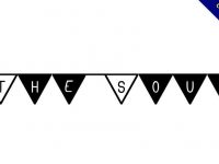 【旗子字體】South Flag 三角旗子字體下載，可用於生日卡片