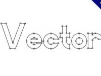 【向量字體】Vector 鋼筆向量字體下載，描圖字體