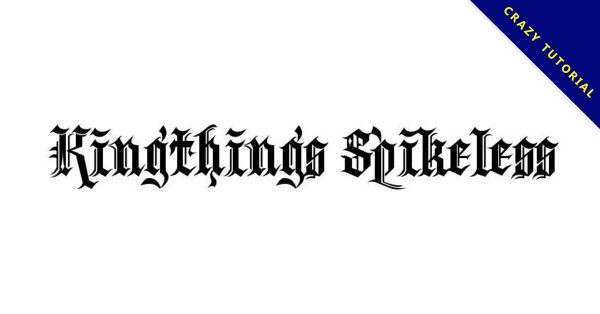 【英文刺青字】Kingthings 哥德刺青字體下載，刺青字首選