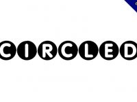 【圓形字體】Circled – Public 圓形字體下載，圓字體推薦