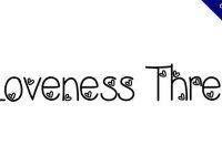 【愛心字型】Loveness Three 愛心字型下載