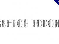 【手繪風字體】Sketch Toronto 素描手繪風格字體下載
