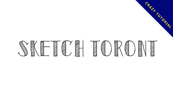 【手繪風字體】Sketch Toronto 素描手繪風格字體下載 【手繪風字體】Sketch Toronto 素描手繪風格字體下載