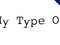 【打字機字體】My Type 英文打字機字體下載
