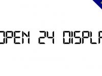 【液晶字體】Open 24 Display 電視液晶字體下載