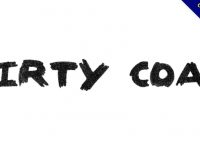 【炭筆字型】Dirty Coal 英文炭筆字型下載，作品落款專用