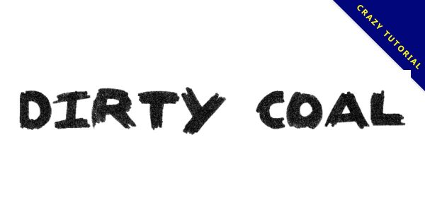 【炭筆字型】Dirty Coal 英文炭筆字型下載,作品落款專用 【炭筆字型】Dirty Coal 英文炭筆字型下載,作品落款專用