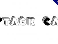 【重疊字體】Stack Caps 重疊效果字體下載，疊字效果推薦