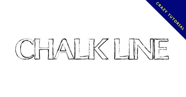【輪廓字體】Chalk Line 粉筆輪廓字體下載,粉筆線字框 【輪廓字體】Chalk Line 粉筆輪廓字體下載,粉筆線字框