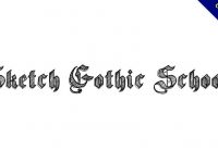 【素描哥德體】Sketch Gothic 素描哥德式字體下載