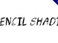 【鉛筆畫字型】Pencil Shading 英文鉛筆字型下載