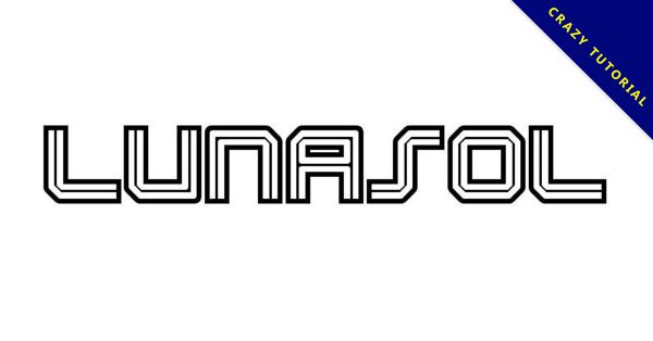 【線條字體】Lunasol Aurora 質感英文線條字體下載 【線條字體】Lunasol Aurora 質感英文線條字體下載