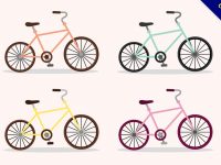 【腳踏車插圖】精選37款腳踏車插圖下載，腳踏車剪影免費推薦款