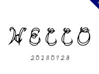 【英文刺青字】日本英文刺青字體下載，看起來很像梵文的英文字