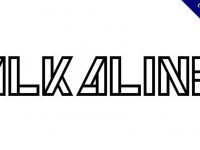【剪貼字體】Alkaline 英文剪貼字體下載