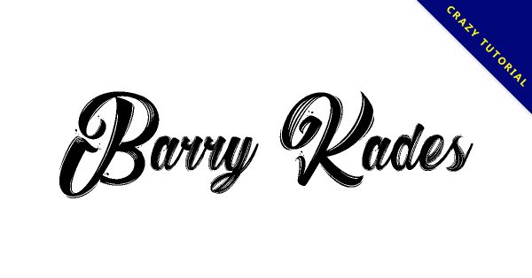 【手繪英文字】Barry Kades 英文手繪字體下載,給你真實的手感 【手繪英文字】Barry Kades 英文手繪字體下載,給你真實的手感