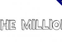 【英文立體字型】Million Mile 手繪英文立體字型下載